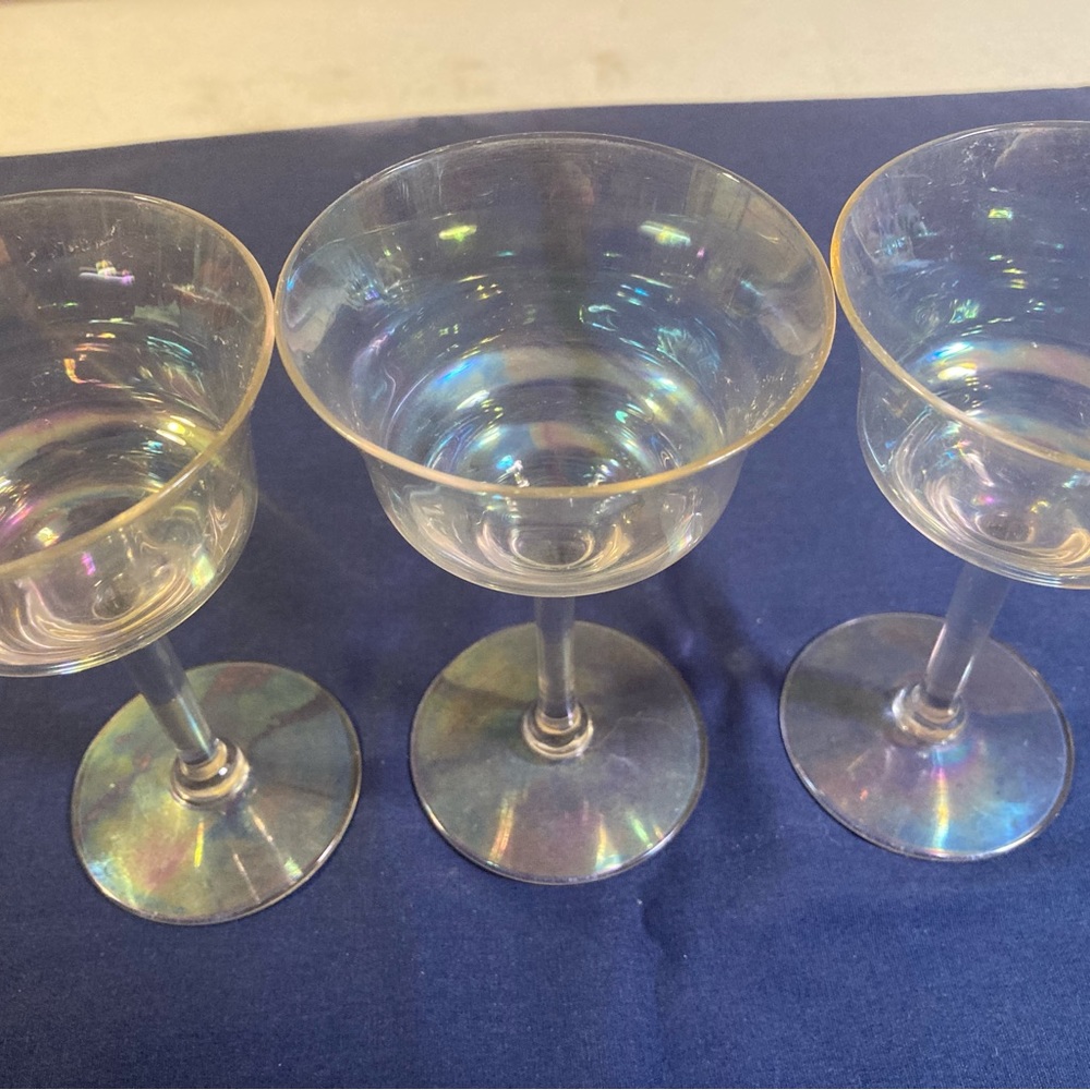 Iridescent glasses